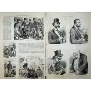   General Election 1880 Men Voters Canvasing Parliament