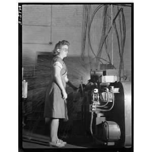  Photo Women in industry. Tool production. Eyes averted 