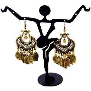  Antique Metal BellyDance Earring Gold Jewelry