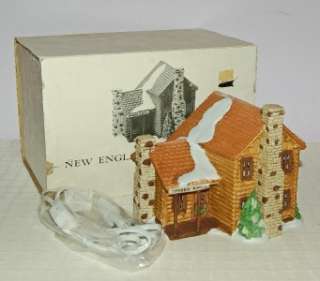   england village timber knoll log cabin department 56 new england