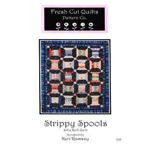  Strippy Spools Jelly Roll Quilt Pattern By The Each Arts 