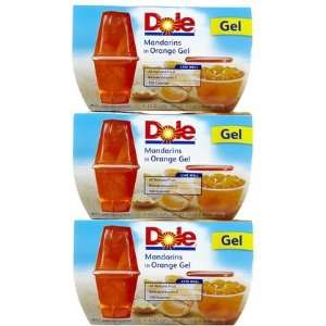  Dole Mandarin in Orange Gel, 4 oz, 3 ct (Quantity of 4 