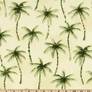  57 Wide Windward Isles Shirting Palm Trees Jungle Fabric 