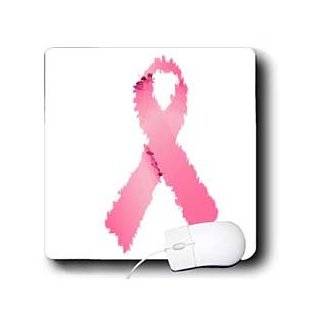     Painted Pink Ribbon   Art  Breast Cancer Awareness   Mouse Pads