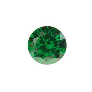  4mm Round Emerald Green Cz   Pack Of 5 Arts, Crafts 