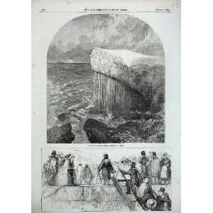   1856 Cave Fingal Staffa Stormy Sea Boulogne France Art