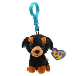  TY Beanie Boos   TUFFY the Rottweiler Dog ( Plastic Key 