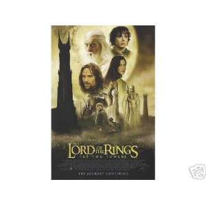   Rings Two Towers Reg (2002) Double Sided Original Movie Poster 27x40