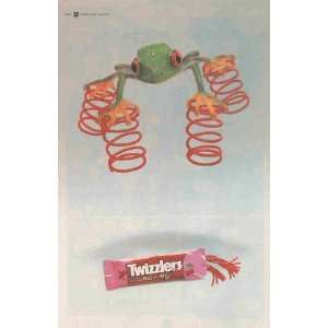Twizzlers Pull n Peel Red Licorice Frog with Springs on Feet Great 