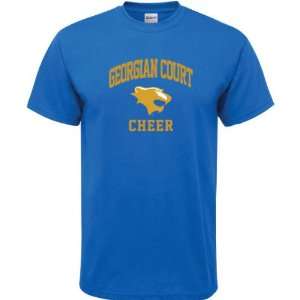 Georgian Court Lions Royal Blue Cheer Arch T Shirt  Sports 