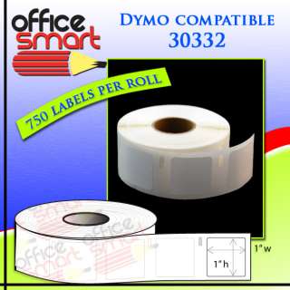 DYMO LabelWriter Compatible Labels 1 x 1 2 RLs  