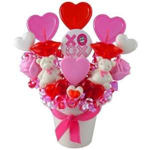 Kisses and Hugs XOXO Candy Bouquet Grocery & Gourmet Food