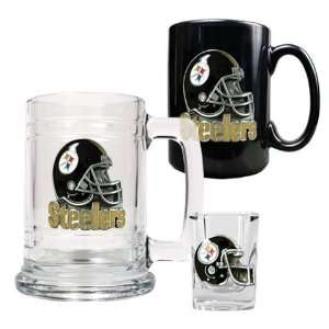  Pittsburgh Steelers Mugs & Shot Glass Gift Set