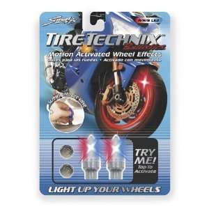 StreetFX Ballistic Tire Technix Motion Activated Wheel Effects   Red 