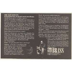   Rap Session Interview Conn Brass Print Ad (Music Memorabilia) (51946
