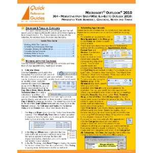 MICROSOFT® OUTLOOK® 2010 Quick Reference Guide 304   Migrating from 