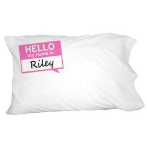  Riley Hello My Name Is Novelty Bedding Pillowcase Pillow 