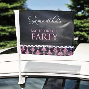  Wedding Favors Damask Bachelorette Car Flag Health 