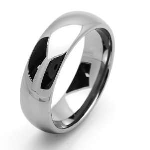  Comfort Fit Tungsten Carbide Wedding Band Domed Classic Ring For Men 