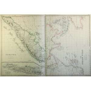  Blackie Map of Sumatra and the Indian Ocean (1860) Office 