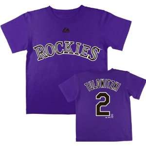  Troy Tulowitzki Colorado Rockies Toddler Purple Name and 