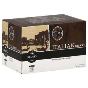 Tullys Coffee Kcup Itln Rst Blnd 4.87 OZ Grocery & Gourmet Food