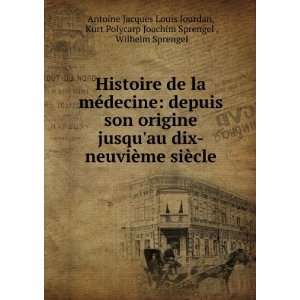   Sprengel , Wilhelm Sprengel Antoine Jacques Louis Jourdan Books