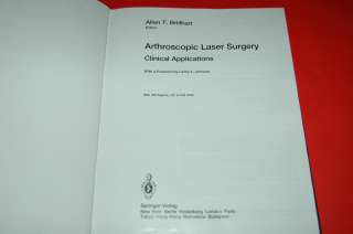 Arthroscopic Laser Surgery Clinical Applications HC  