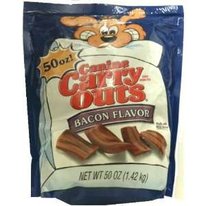    Canine Carry Outs Dog Snacks Bacon Flavor 50oz