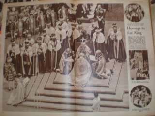 Photo article Coronation King George VI 1937  