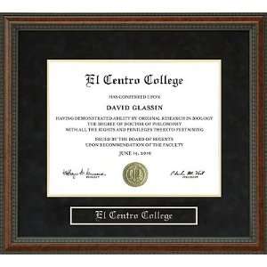  El Centro College Diploma Frame