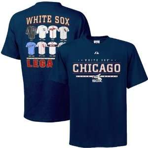   Sox Navy Blue Cooperstown History Remix T shirt