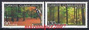 TURKEY 2011 EUROPA CEPT FORESTS ( BIRD , DEER ) MNH  