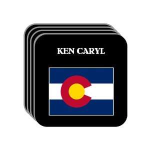  US State Flag   KEN CARYL, Colorado (CO) Set of 4 Mini 