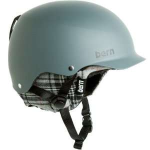  Bern Baker EPS Matte Grey with Plaid Helmet (Large 