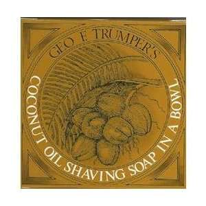  Geo F. Trumper Coconut Oil Shaving Soap in Wooden Bowl 