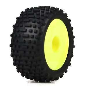  Wheel & Tire Set, Yellow Micro Truggy Toys & Games