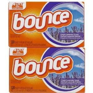  Bounce Dryer Sheets, Lavender, 120 ct 2 pack Kitchen 