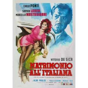  Marriage Italian Style (1964) 27 x 40 Movie Poster Italian 