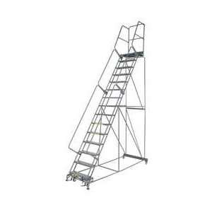BALLYMORE 6CEL0 Ladder 15 Step, DeepTop, Perf Tread, 450lb  