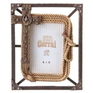 Gift Corral Frame CroSS W/Rope 4X6 