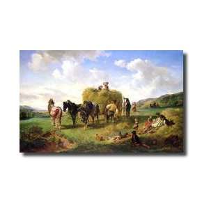  The Hay Harvest 1869 Giclee Print