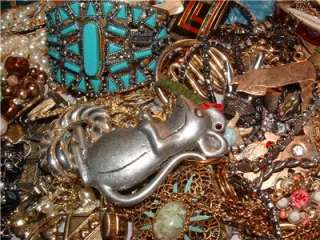 Large Vintage Junk Jewelry Lot ~ Craft, Harvest, Repair ~ Over 2.5 Lbs 