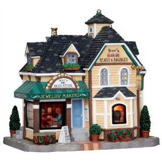 Lemax Harvest Crossing Sues Beads & Baubles Lighted Building #15214