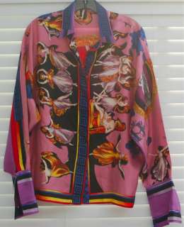 Vintage Atelier Versace Couture Silk Shirt RARE Canova Amore Psyche 