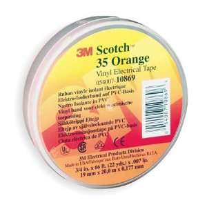  SCOTCH 35 3/4X66 ORNGE Tape,Electric,Orange