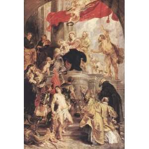 Oil Painting Bethrotal of St Catherine (sketch) Peter Paul Rubens Ha