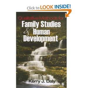   Family Studies and Human Development [Paperback] Kerry J. Daly Books