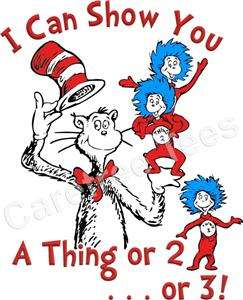 Dr. Seuss Cat in the Hat   Thing 1, 2 and 3 Triplets  