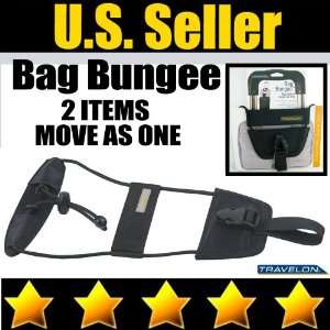 TRAVELON CORD BAG BUNGEE 2 BAGS MOVE AS ONE BLACK LUGGAGE 